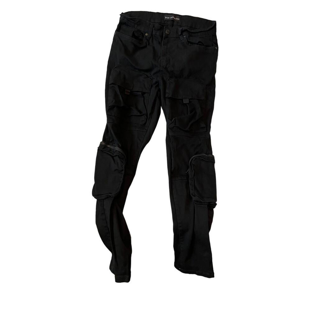 Blue Connection Slim W Knee Pockets Jeans Mens 32x30